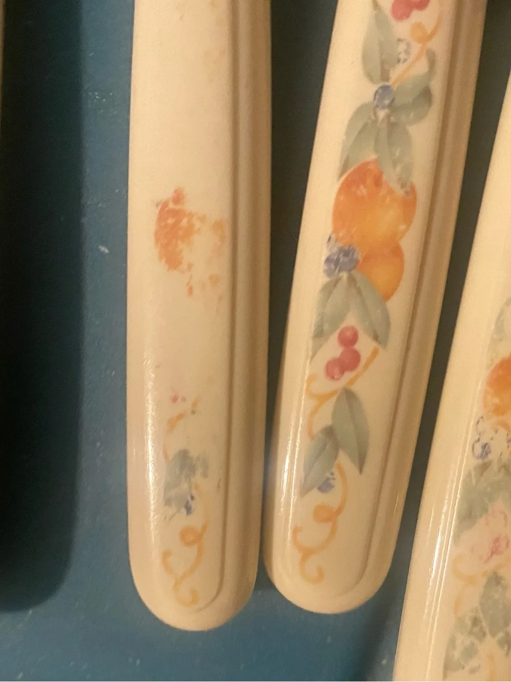 Vintage Corelle Corning Stainless Steel Flatware 8 Piece Set Abundance pattern